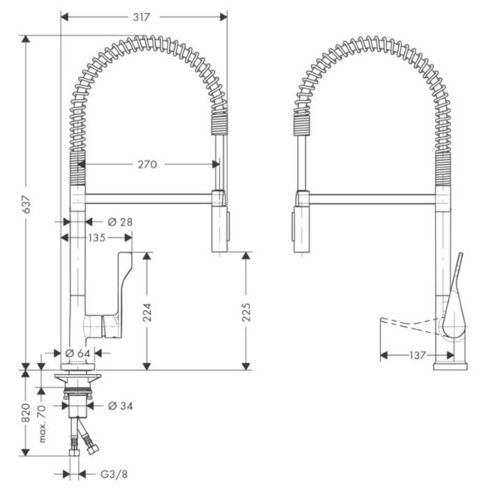39840000 AX Citterio смеситель для кухни - 1