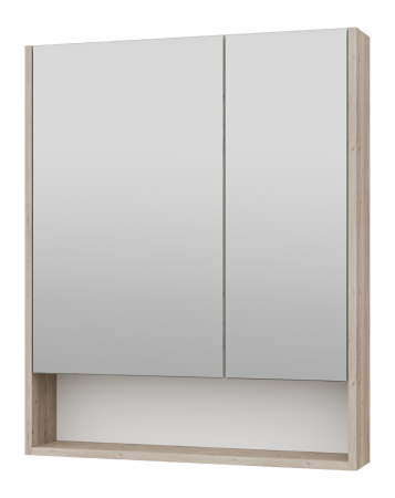 Зеркало-шкаф Misty Мускат 70 светлое дерево П-Мус04070-01 - 0