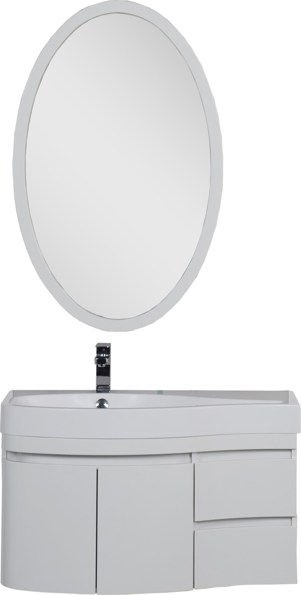 Тумба с раковиной Aquanet Сопрано 2-95  белая L 169631 - 6