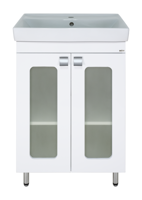 Тумба с раковиной Misty Урал 60 белая УТ000011727 - 0