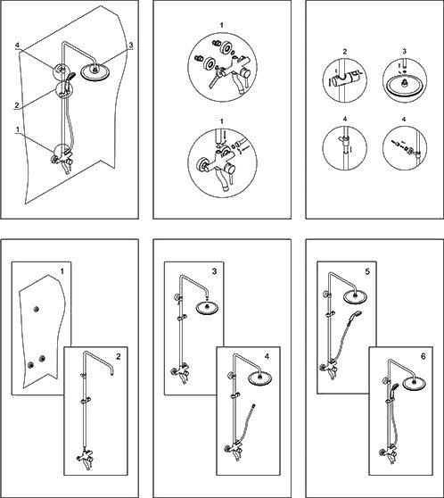 Душевая стойка Wasserkraft A14401 - 7