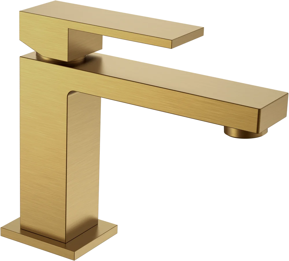 Смеситель для раковины Boheme Qubic бронза матовый 471-BR - 0