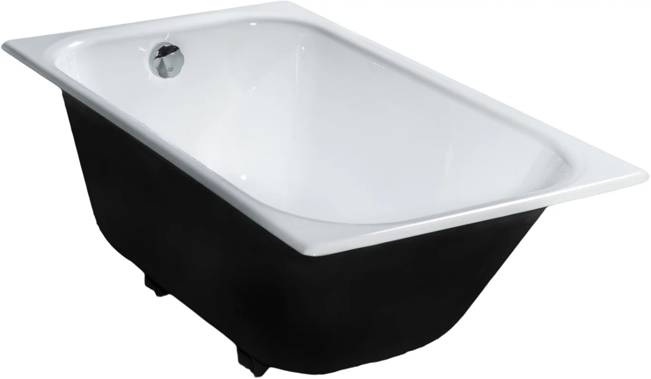 Чугунная ванна Универсал Каприз 120x70 см, пристенная, на ножках 4607152360011 - 1