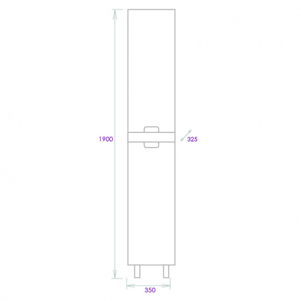 Комплект мебели Onika Харпер 60 белый/мешковина (106143) - 10
