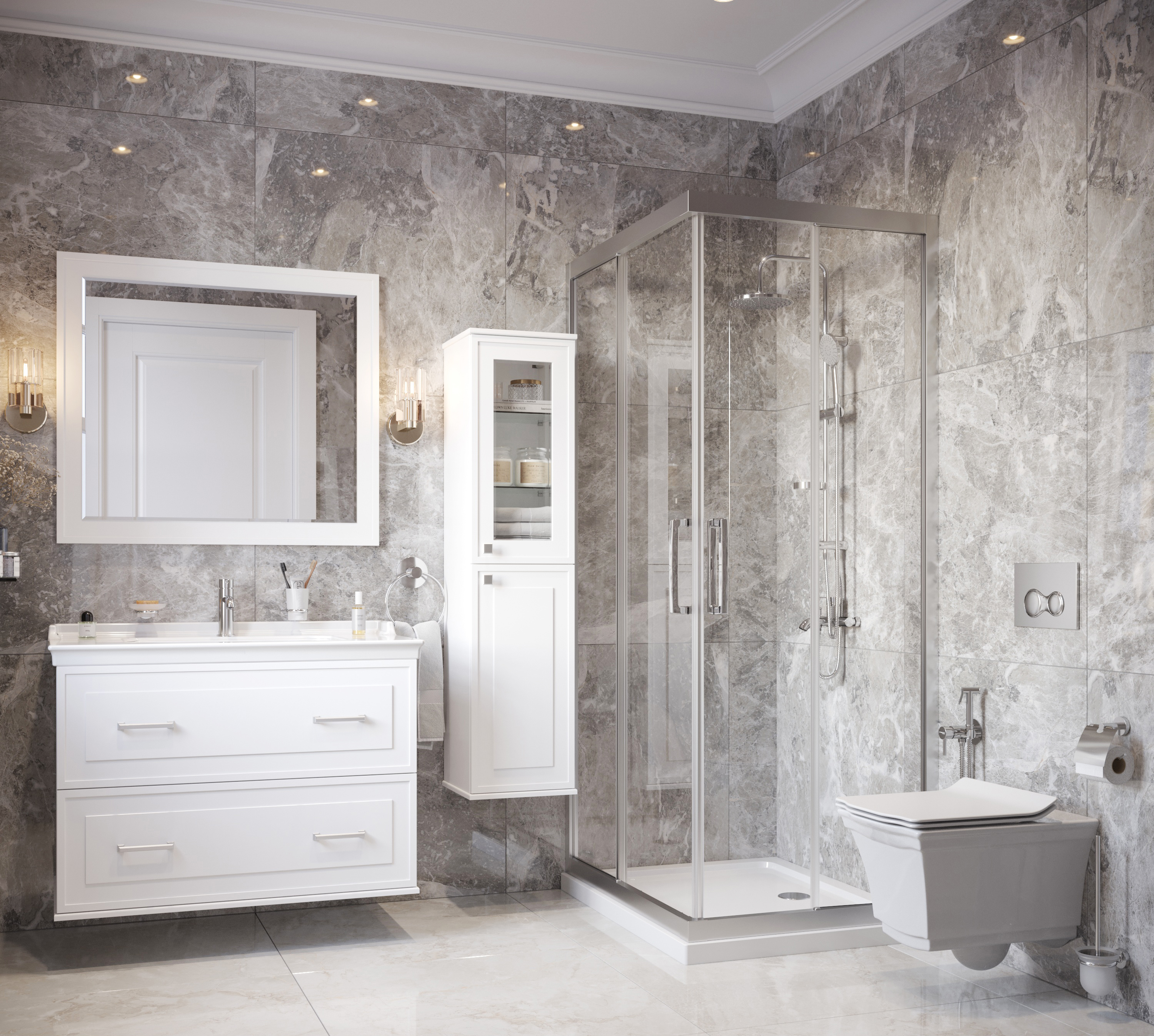 Мебель для ванной STWORKI Хадстен 100 белая 540917 - 2