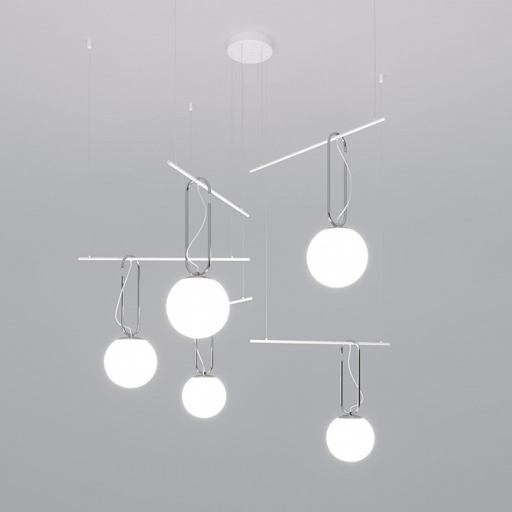 Подвесная люстра Eurosvet Riche 70143/5 белый - 0