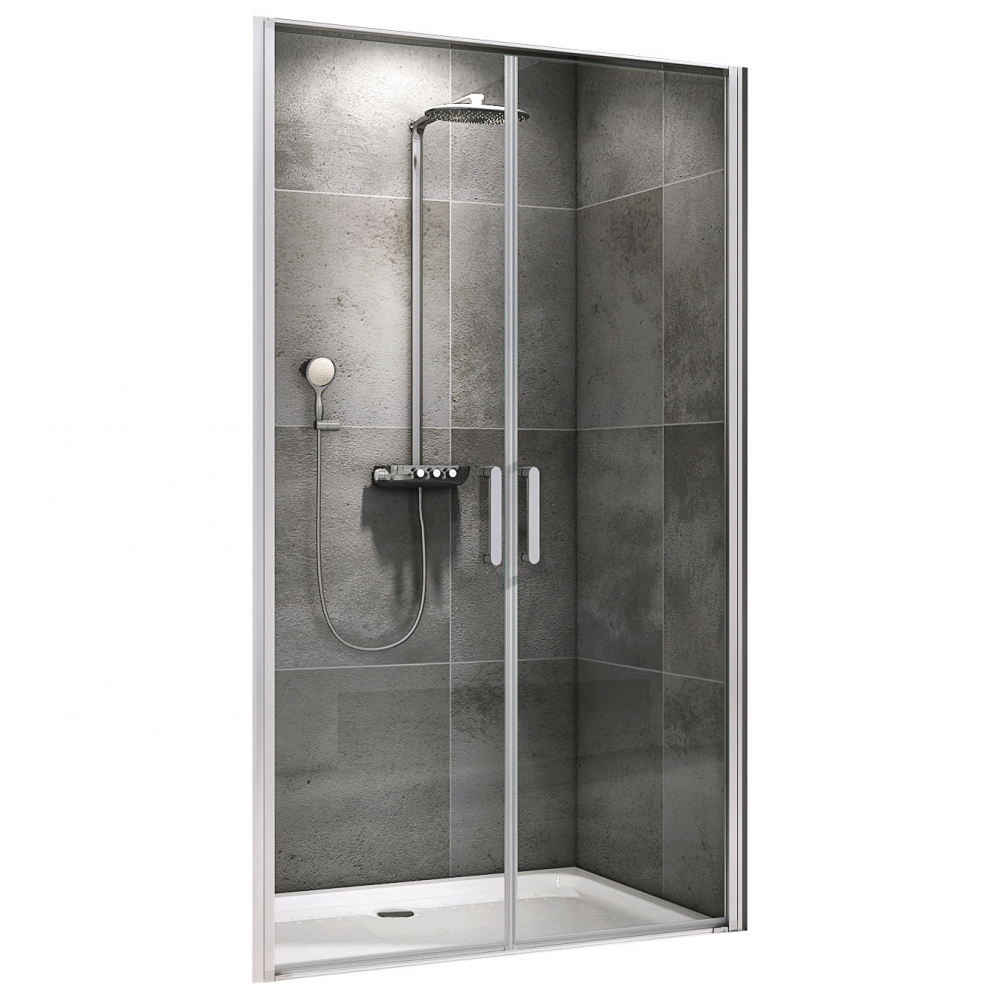 Душевая дверь Abber Sonnenstrand 100 профиль хром  AG04100C - 0