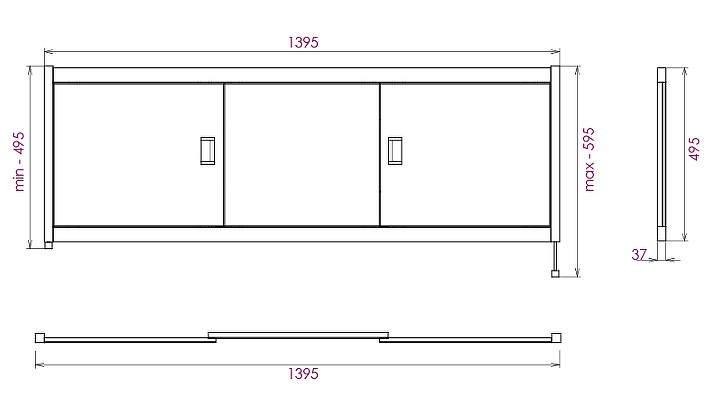 Фронтальная панель Onika Монако 140 белый  514001 - 1