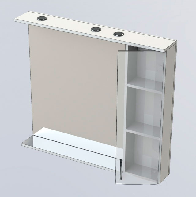 Зеркало Aquanet Донна 100 беленый дуб 169184 - 5