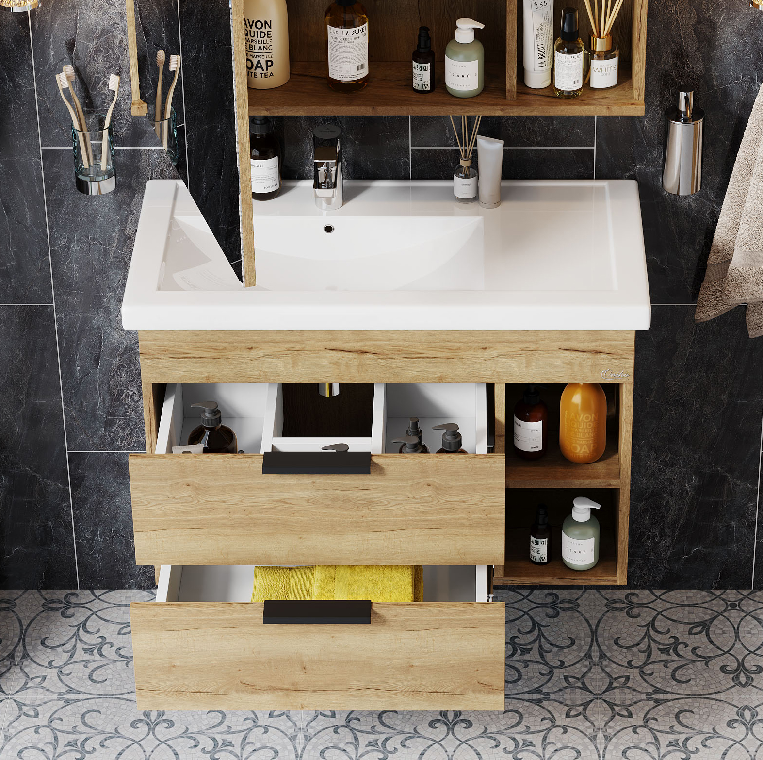 Комплект мебели Onika Легран 80 R дуб галифакс (108047) - 2