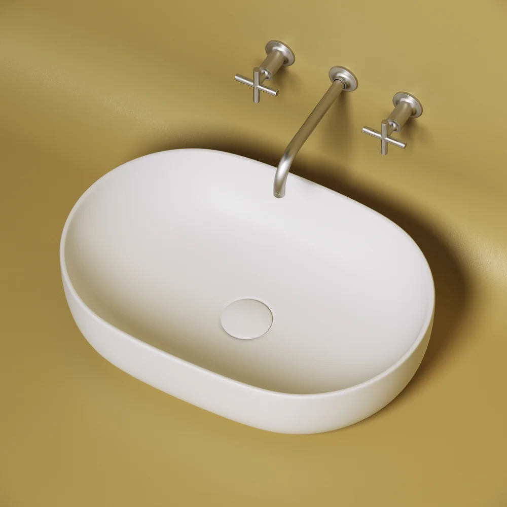 Раковина накладная Ceramica Nova Element 60х41.5 белый-матовый CN6047MW - 3