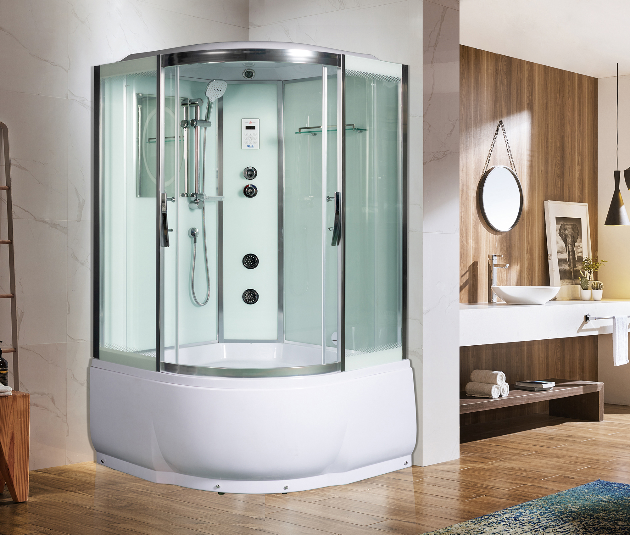 Душевая кабина Weltwasser WW500 Emmer 13555 135х135 хром  10000003290 - 1