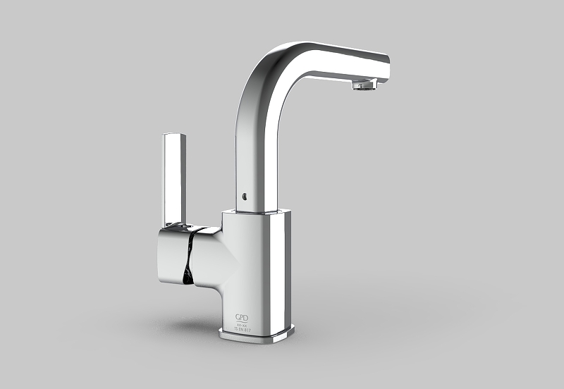 Смеситель для раковины GPD Pedra хром MTL160 - 12