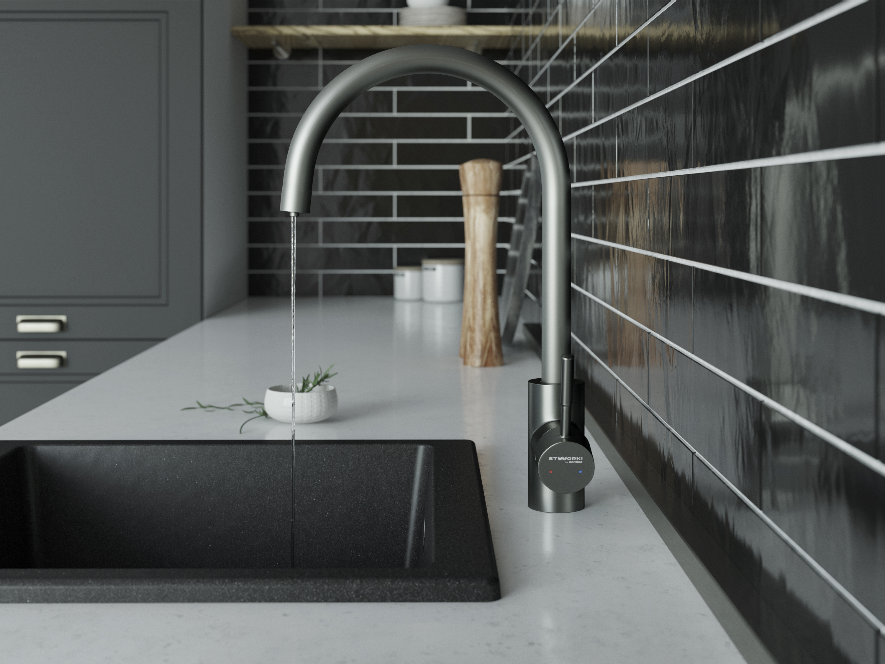 Смеситель для кухни STWORKI by Damixa HSTW07200 никель - 7