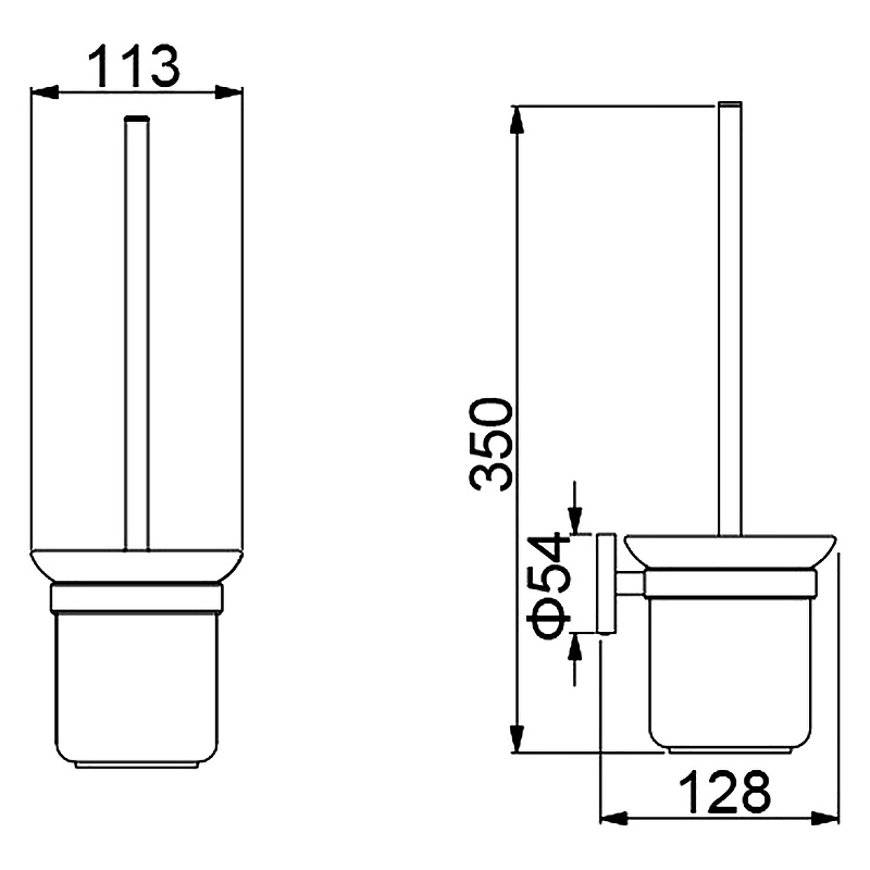 Ершик для унитаза Timo Saona черное золото 13061/18 - 1