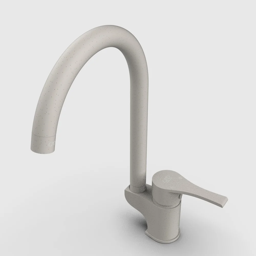 Смеситель для кухни GPD Atros бежевый матовый MTE65-KG - 8