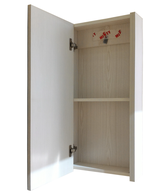 Мини - 40 Зеркало-шкаф бежевое П-Мин04040-031 - 1