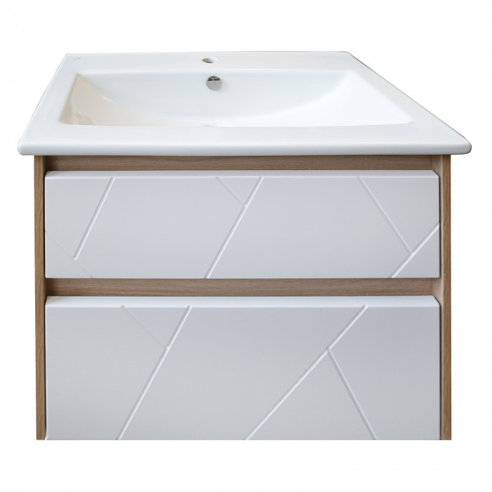 Тумба ASB-Mebel подвесная Диана 60 White под умывальник Элина 60 белый 12027 - 0