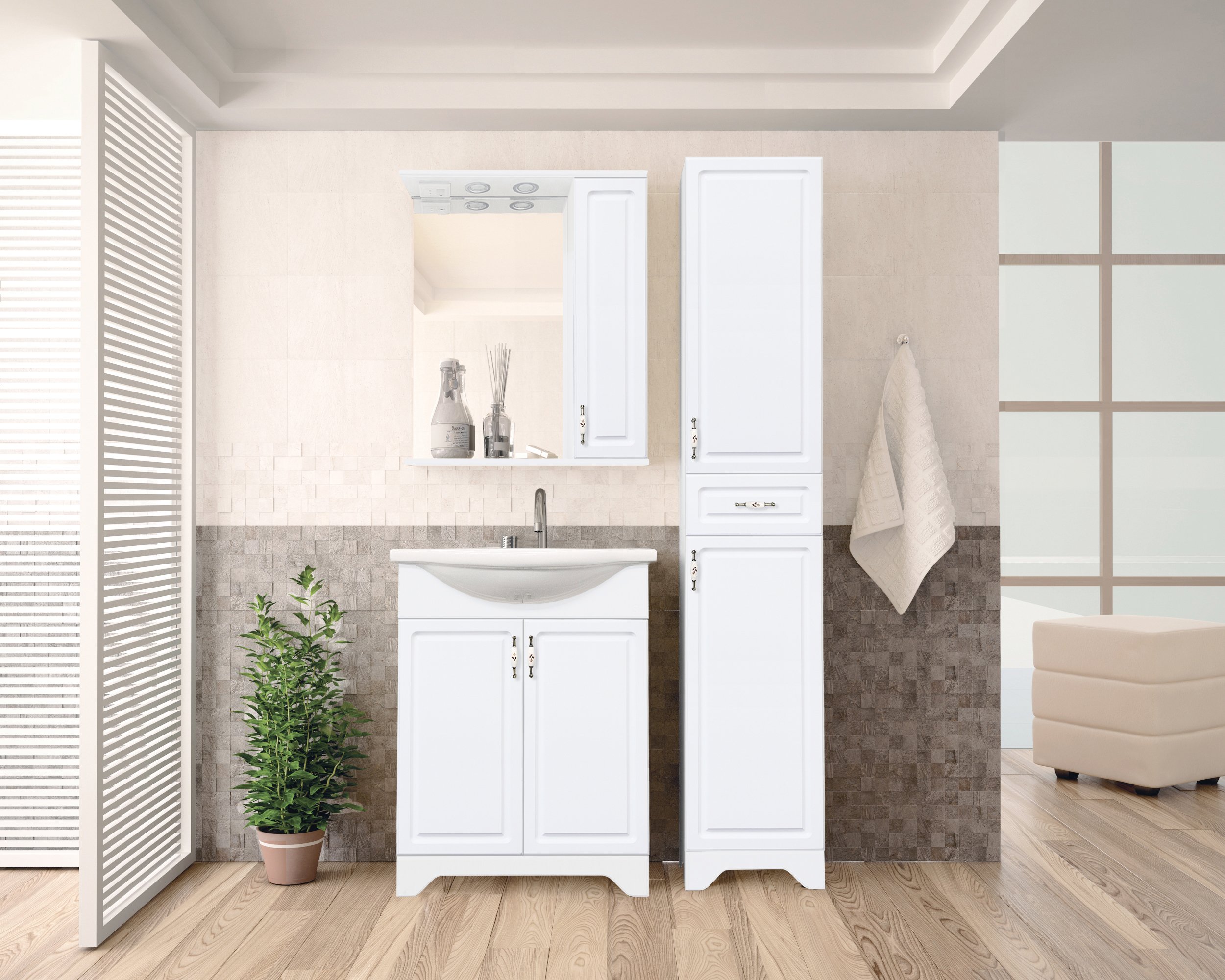 Зеркало-шкаф Style Line Олеандр-2 65 см  ЛС-00000050 - 1