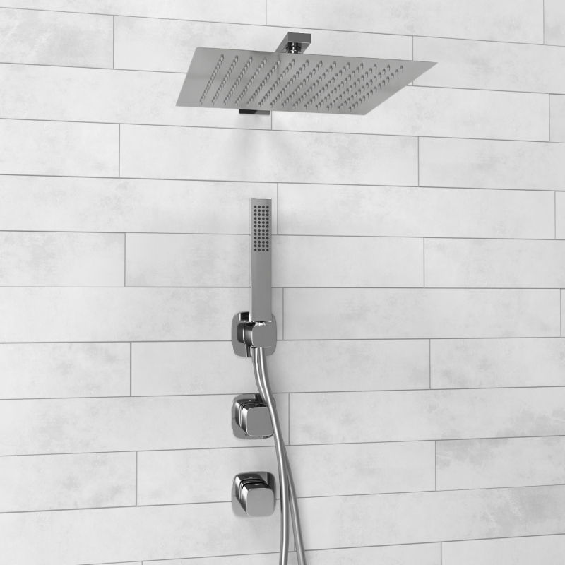 NEW A8651.312.090.118.326.087.103  Встраиваемый комплект для душа с верхней душевой насадкой и лейкой - 1