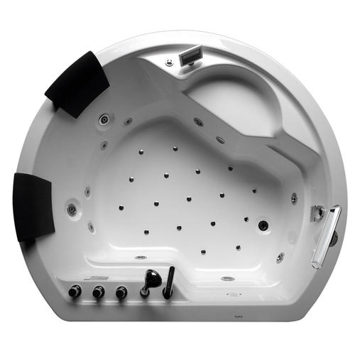 Акриловая ванна Gemy 183х162 белая с гидромассажем G9063 O - 1