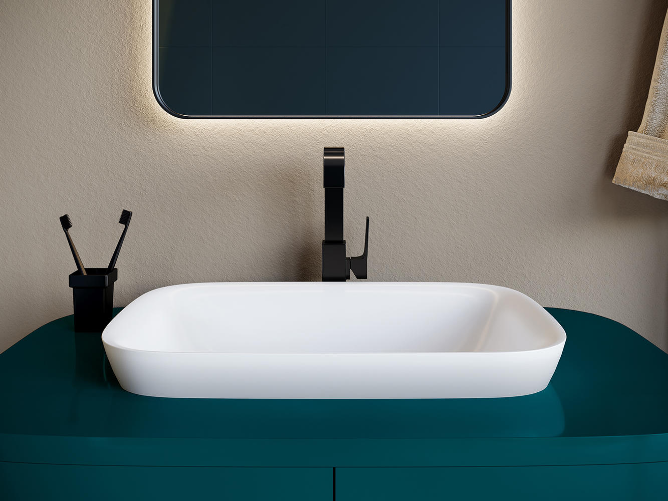 Раковина Salini Marea 1802202M S-Stone, матовый - 1