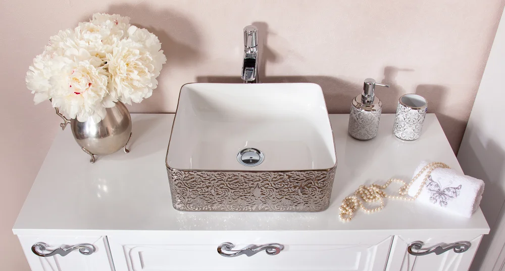 Столешница Бриклаер Адель 105 белый глянцевый  4627125413902 - 0