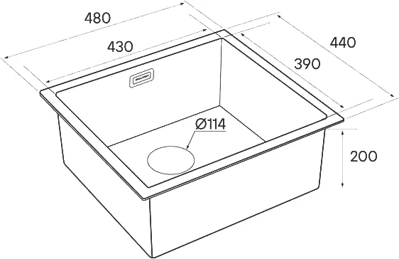Мойка кухонная Paulmark Weser 48 брашированное золото PM804844-BG - 3