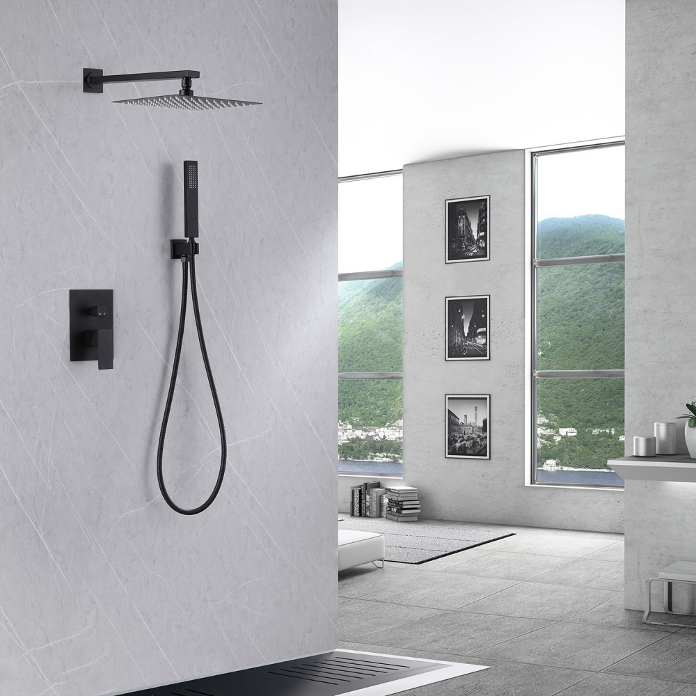 Душевая система ABBER Daheim черный матовый  AF8219B - 1