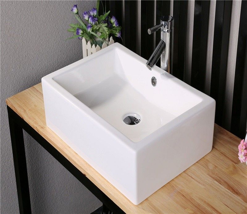 Раковина накладная Ceramalux N 51 белый  9129 - 0