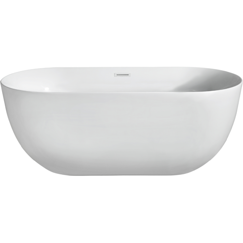 Акриловая ванна Aquatek Афина 170х78 белый с ножками и сливом-переливом  AQ-44778 - 0