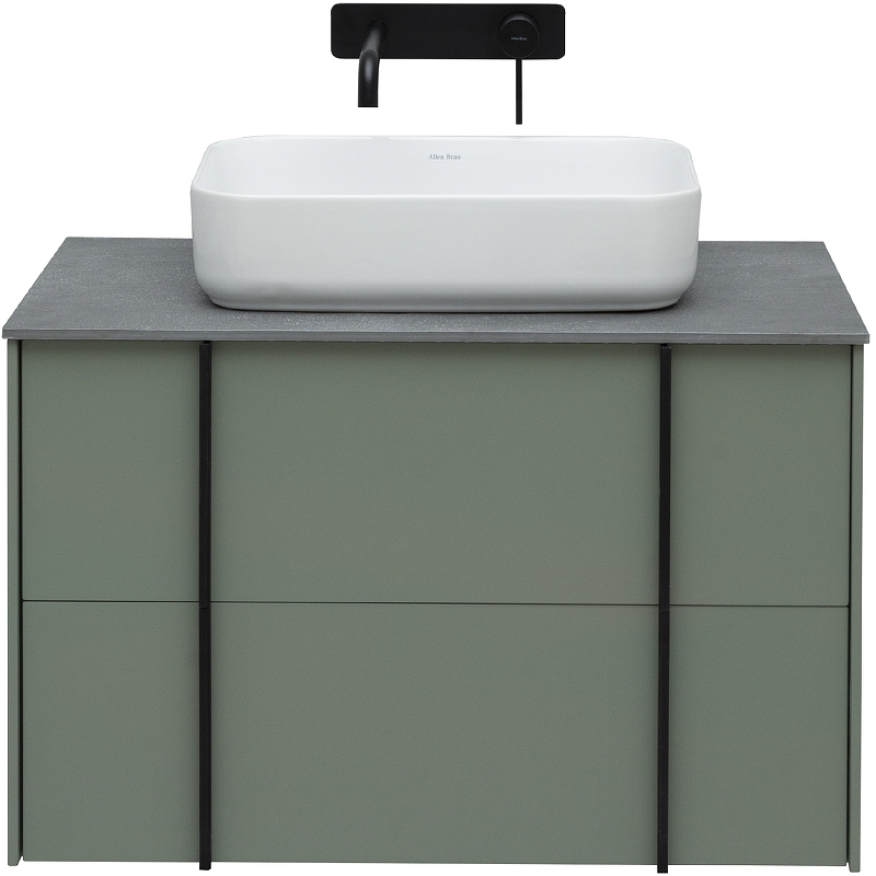 Тумба под раковину Allen Brau Reality 80 серо - зеленый матовый 1.32005.CGM - 2