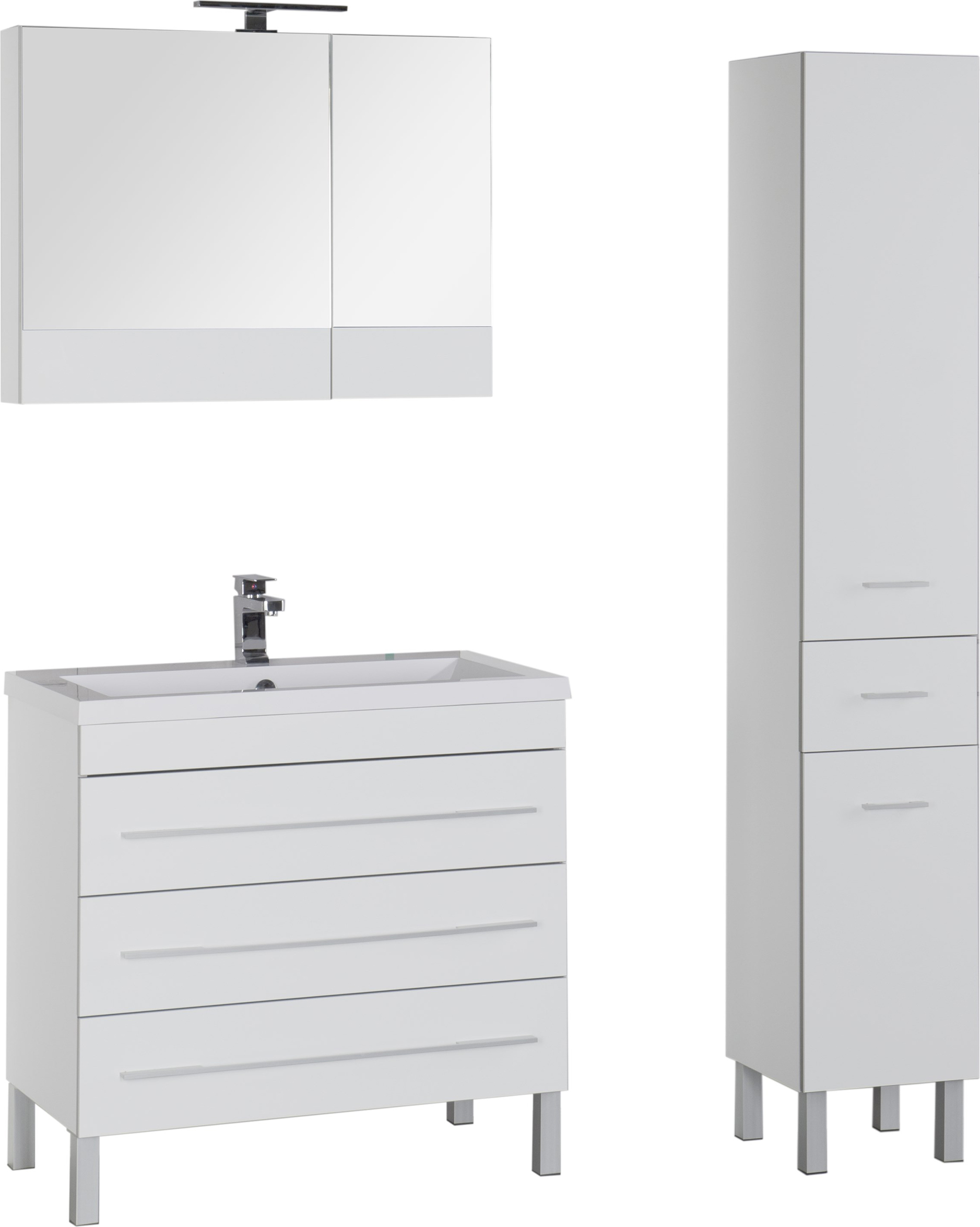 Мебель для ванной Aquanet Верона 90 белая 178470 - 14