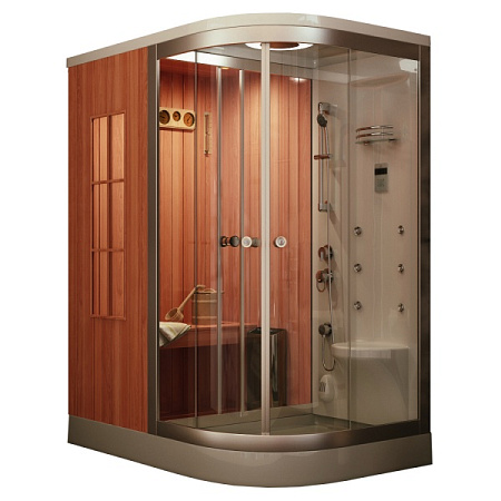 Душевая кабина Frank 170х110 левая с финской сауной F-901 L - 0