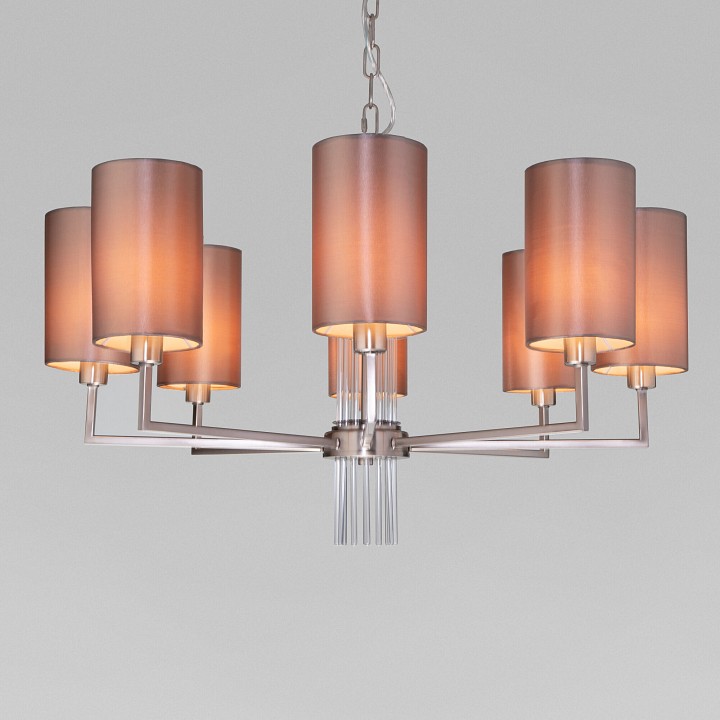 Подвесная люстра Eurosvet Soffio 60134/8 никель - 1