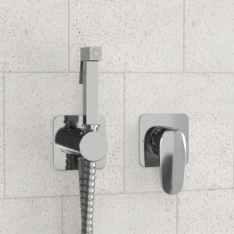 A3151.271.057.136 Встраиваемый комплект для биде со шлангом - 0