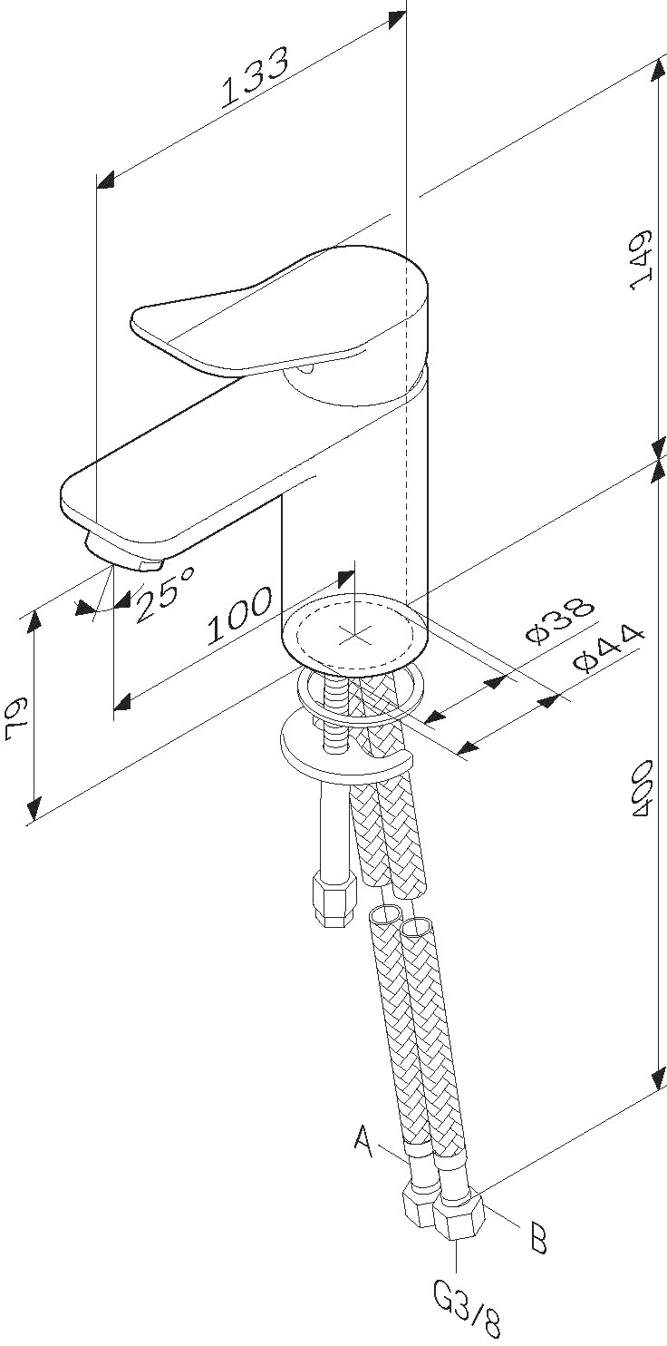 Смеситель AM.PM X-Joy для раковины F85A02133 - 7