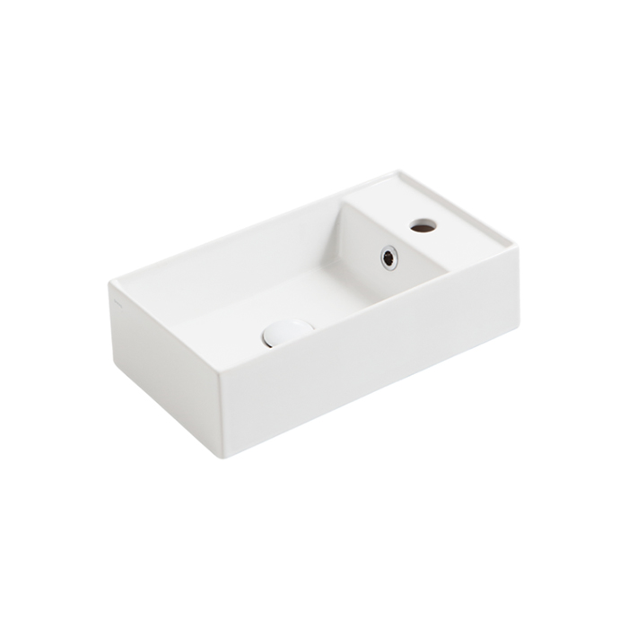 SIMAS AGILE Раковина подвесная 50х27 см, правая , с 1 отв под смеситель,цвет белый матовый AG50 bi matt*1 - 1