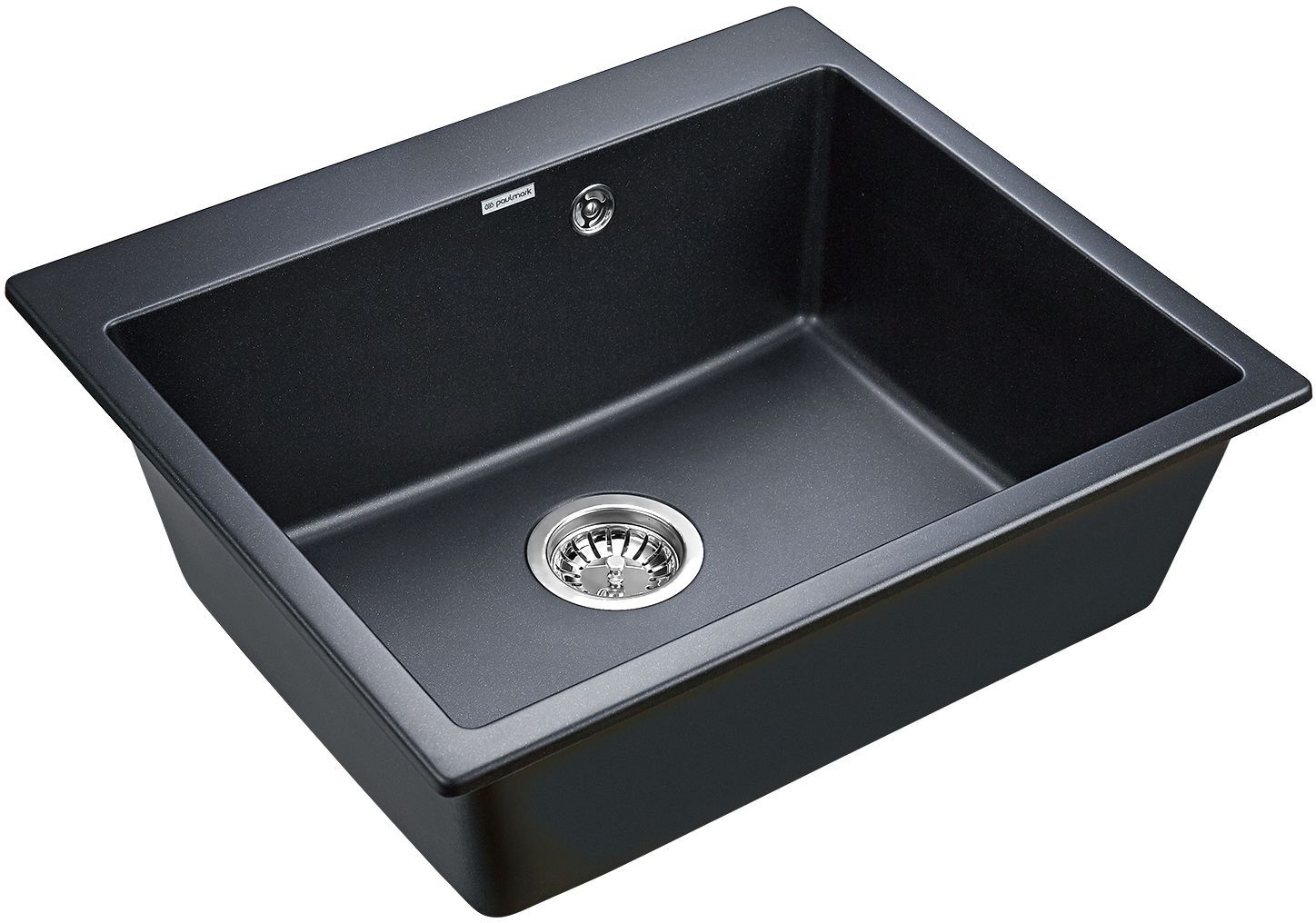 Мойка кухонная Paulmark Kante PM106052-BLM черный металлик - 1