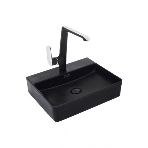 Раковина накладная Weltwasser WW ELBACH 21733 50 матовый черный  10000004505 - 0