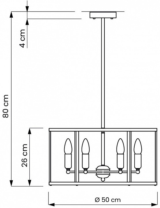 Люстра на штанге LUMINA DECO Lorton LDP 1142-6 BK+MD - 3