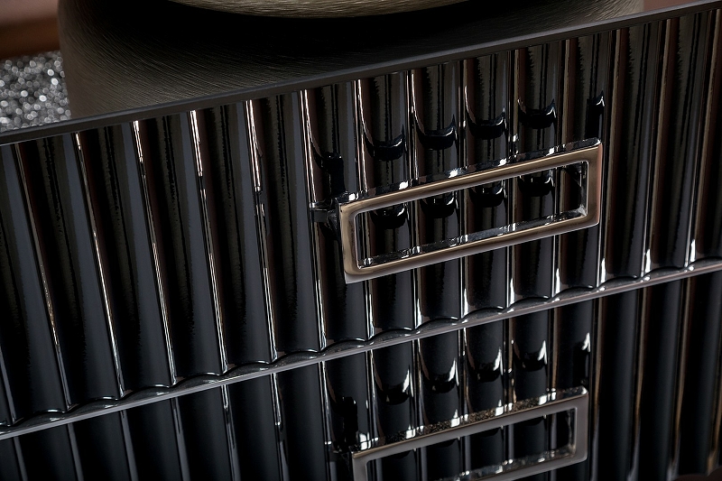 Тумба под раковину моноблок Boheme Armadi Art Monaco 80 черный глянец - хром 866-080-BCR - 6