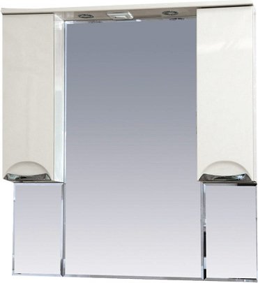 Зеркало Misty Жасмин 105 с подсветкой, белая эмаль П-Жас02105-011Св - 0