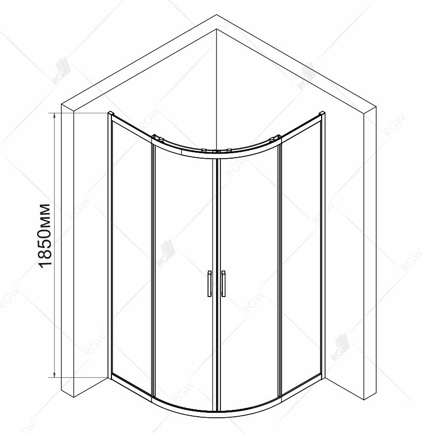 Душевой уголок RGW CL-53 06095388-11 - 3