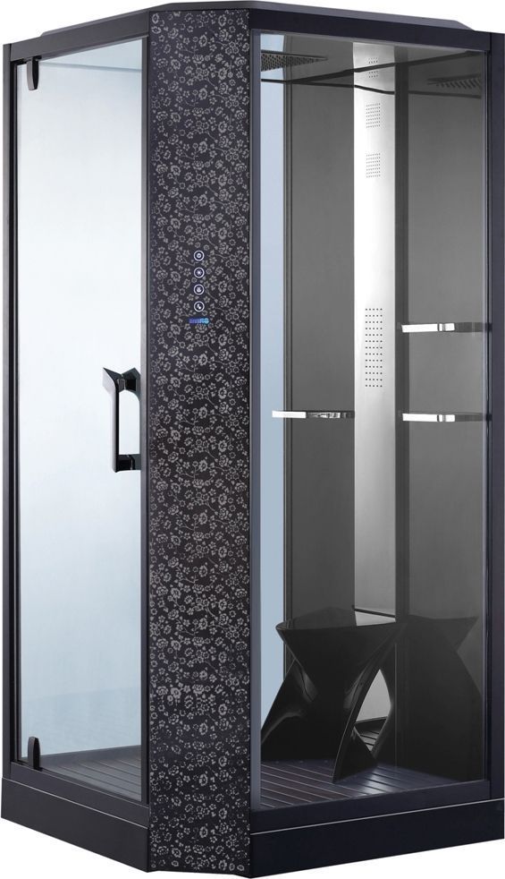 Душевая кабина Orans SR-89101LS черная, с баней 89101LB - 0