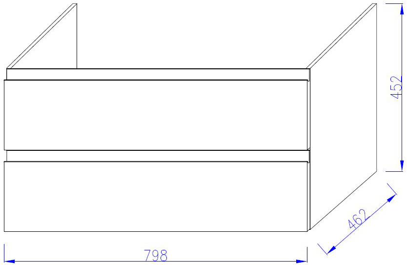 Тумба с раковиной Jacob Delafon Madeleine 80 белый блестящий - 8