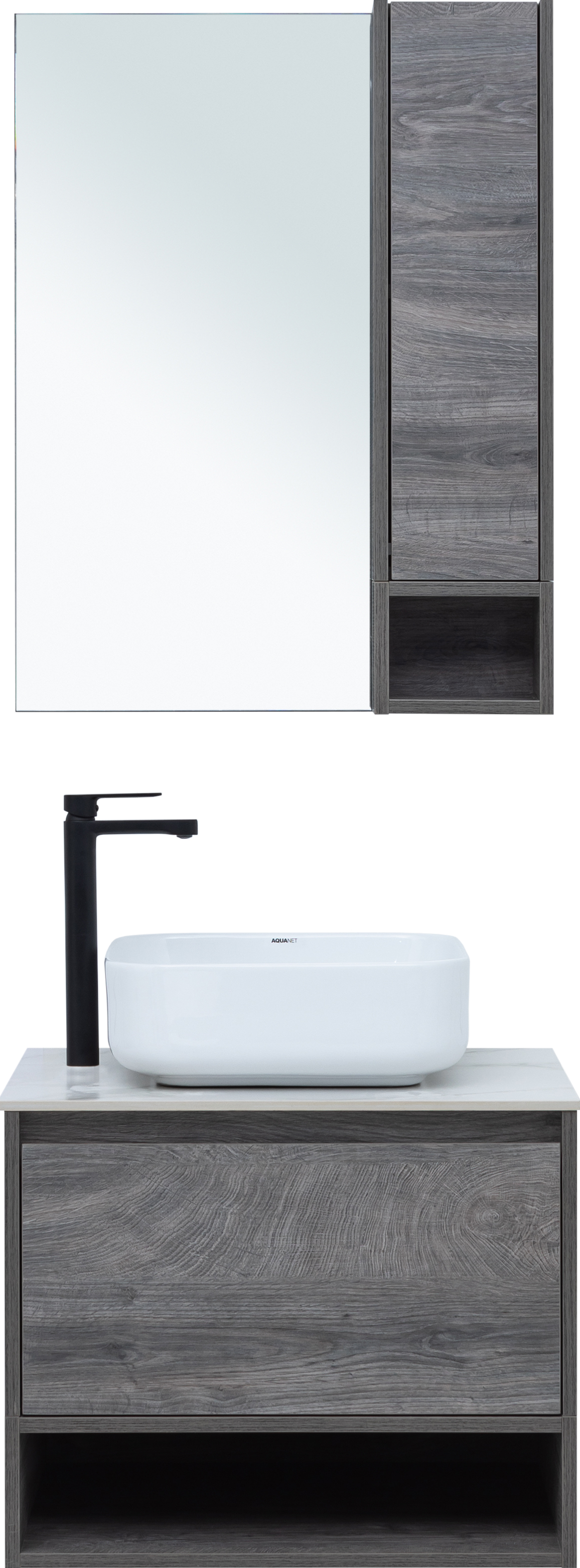 Тумба с раковиной STWORKI Карлстад 60 дуб рошелье, монте тиберио, с отверстием под смеситель в столешнице 425095 - 8