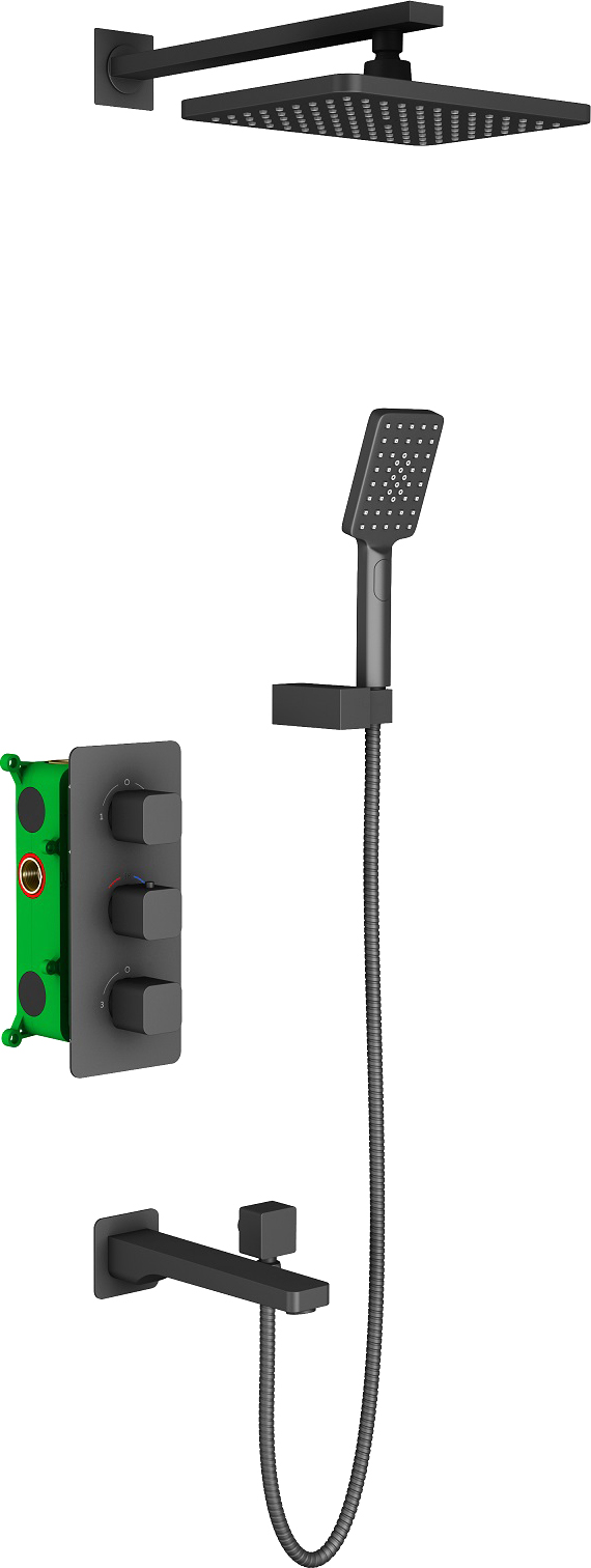 Душевой комплект Timo Petruma SX-5049/03SM черный - 0