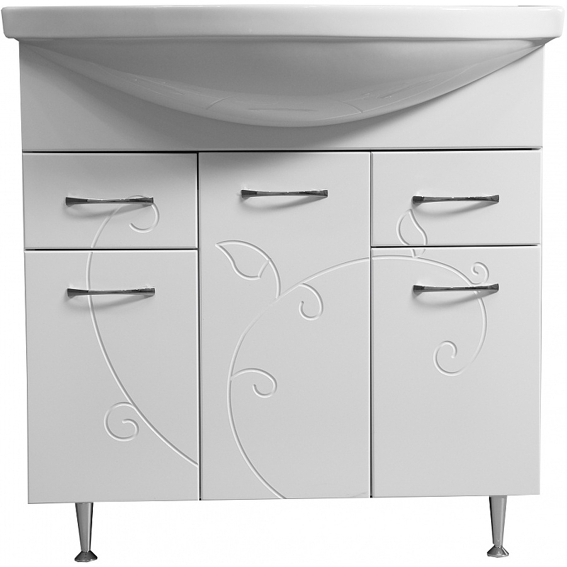 Тумба под раковину Stella Polar Фантазия Эльбрус 80 белый SP-00000229 - 1