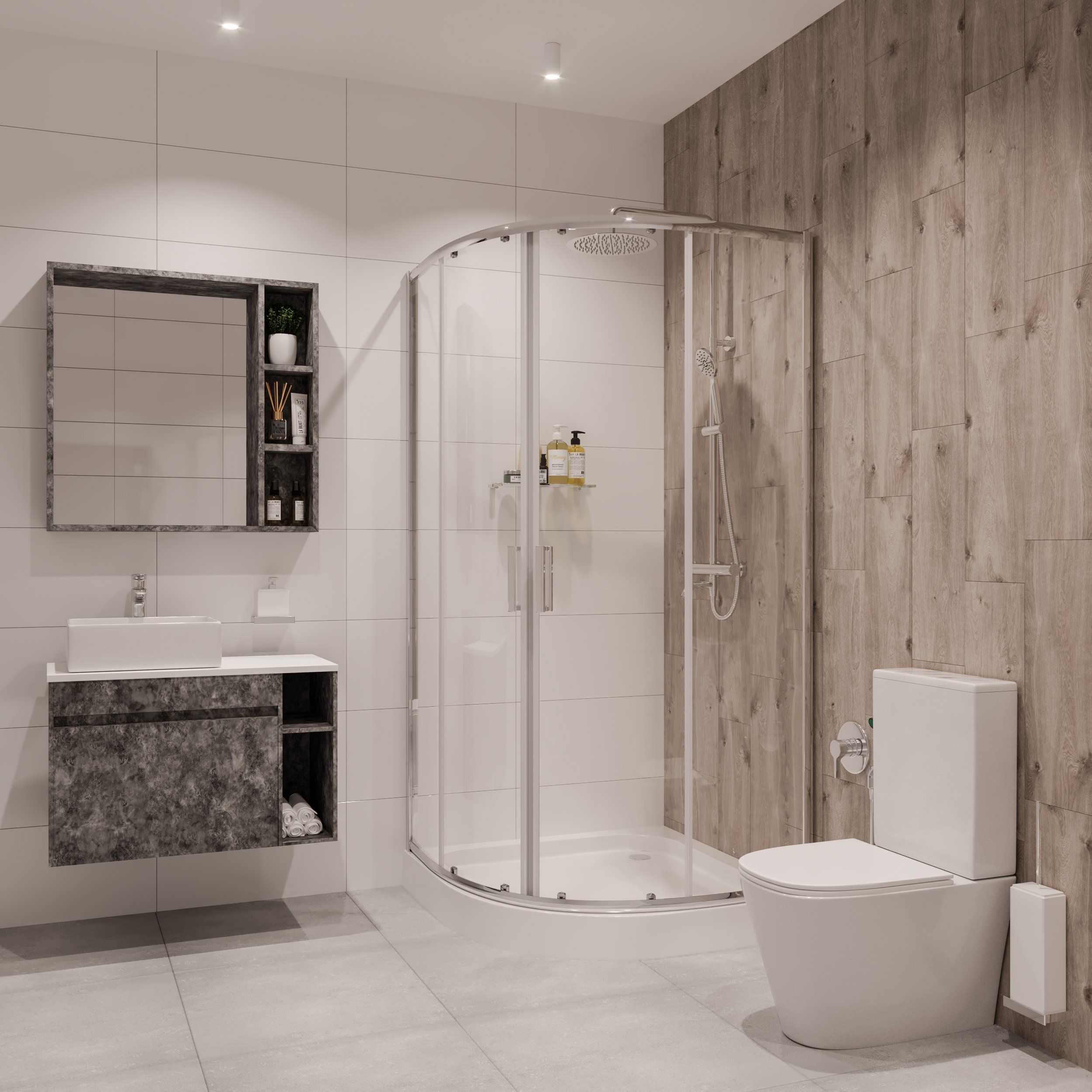 Душевой уголок Niagara Nova NG-6606-08 90x90, четверть круга 66060811 - 1